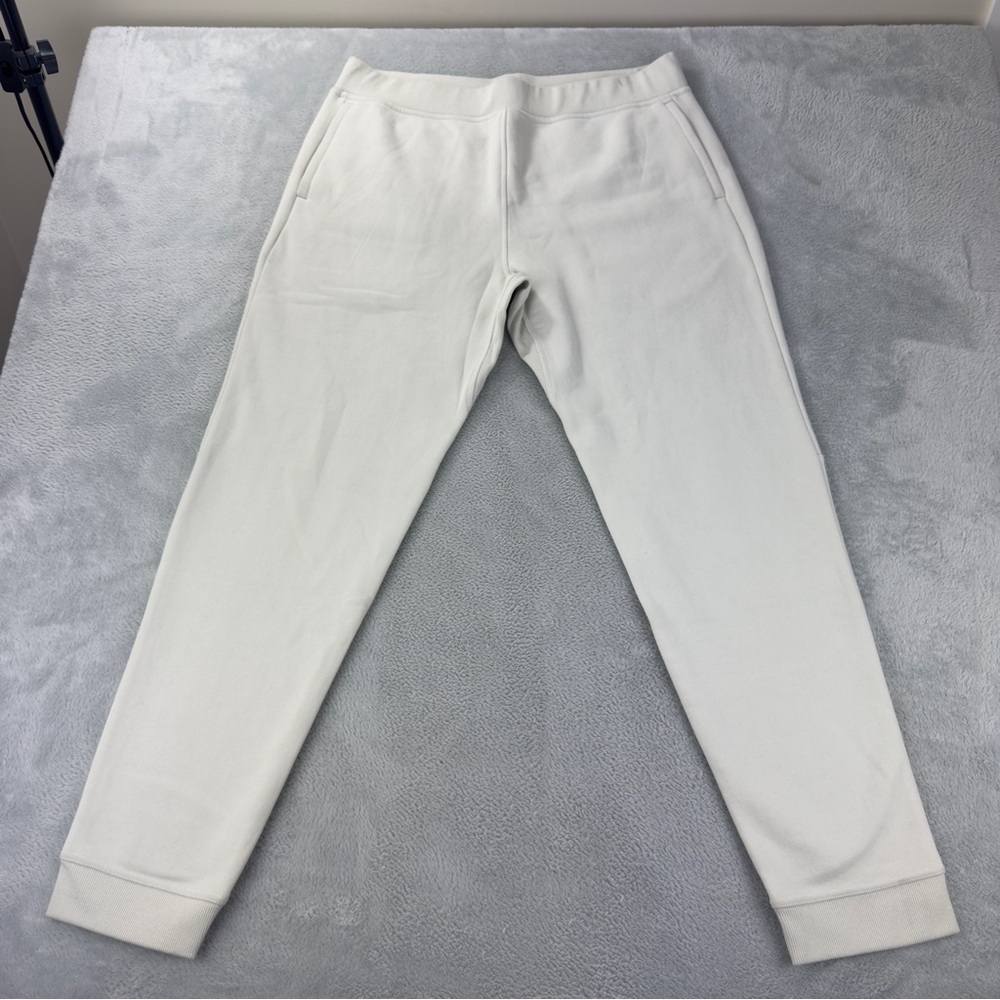 Kit & Ace NWOT Men Sz XL Fleece Lined White Sweatpant Joggers 36 W x 30 L